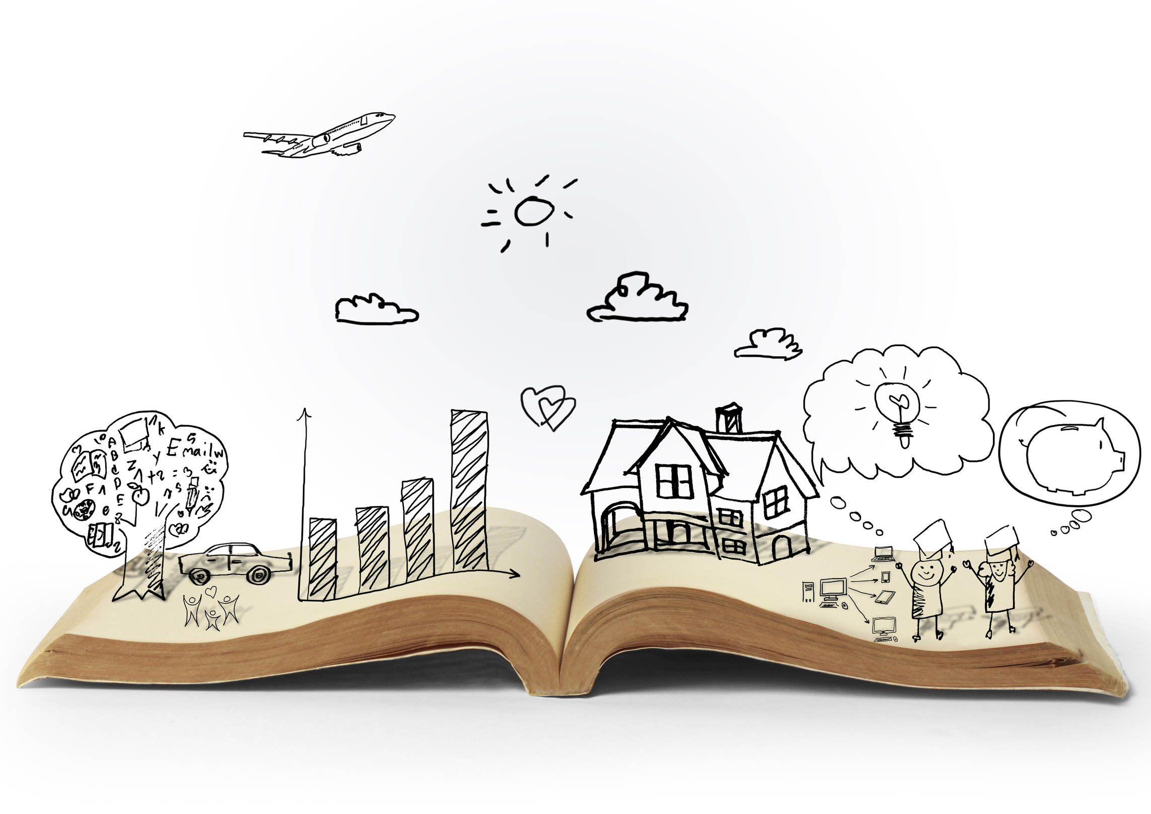 magic open book of fantasy stories